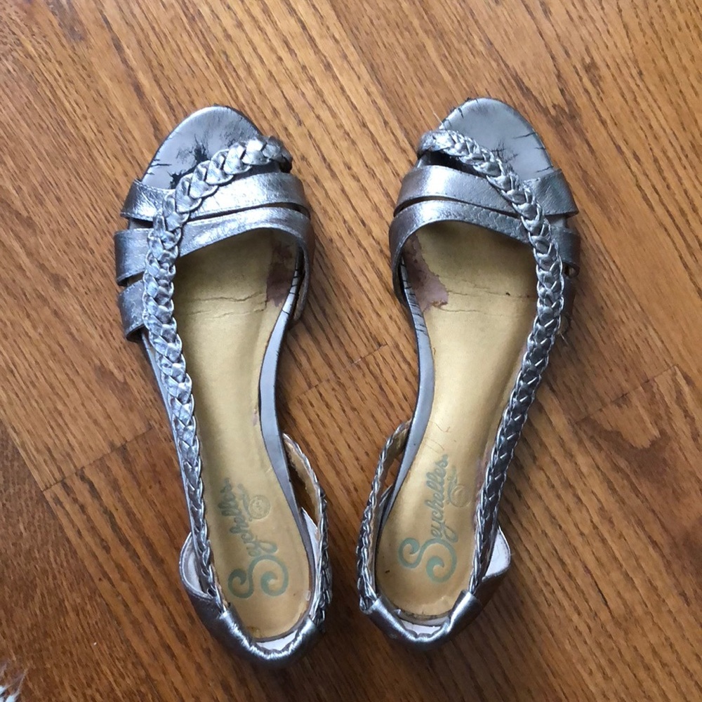 Seychelles pewter flats